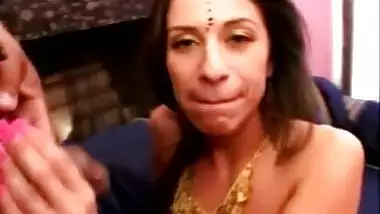 Horny Indian Babe Sucks and Fucks