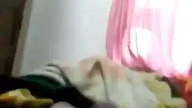 aunt in blouse shaking lover dick