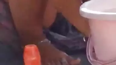 Married Indian Sexy Bhabi Open Bathing Secretly Captured By Debar