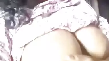 Village Girl Applying Oil on Big Boobs & Pussy and Fingering