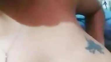 Naughty bitch making video of her boobs pussy