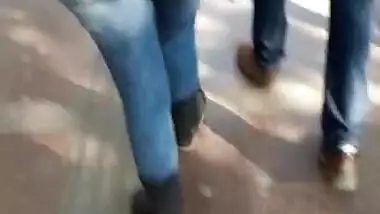 Indian Girl , In Tight Jeans Butt 2.