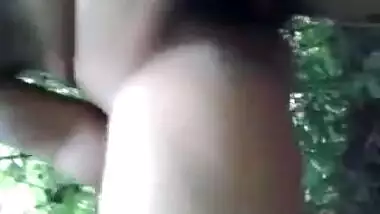 Indian slut fucked outdoors.