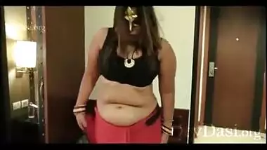 A hot bhabhi with enormous tits getting banged