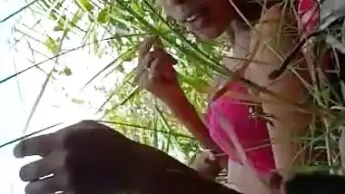 Gorgeous Bengali village girl outdoor sex with her boyfriend