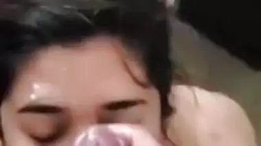 Beautiful Paki Babe Taking Cum On Face