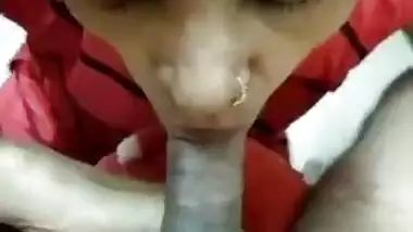 Desi wife doping a perfect blowjob