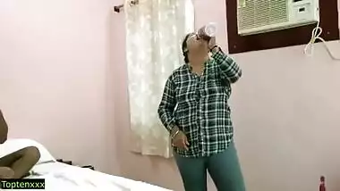 Indian Bengali Hot Hotel sex with Dirty Talking! Accidental Creampie