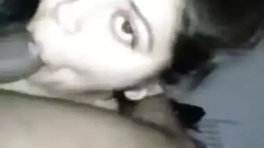 Point of view porn video of the Desi slut sucking boyfriend's cock