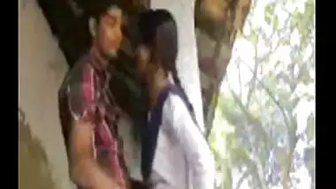 Indian outdoor sex clip of village girl in uniform