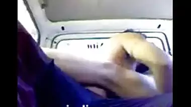 Rare desi sex scandal mms clip of desi maid with her boss in car