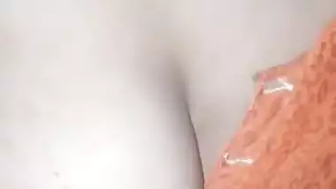 Desi Wife Boob pressed by debor