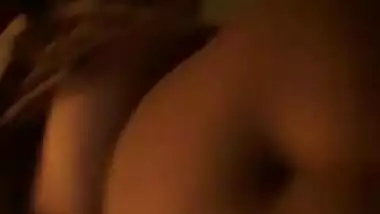 Desi bhabi showing her big boobs selfie cam video
