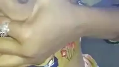 Amateur video of the Indian XXX model touching natural boobs