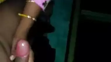 Super cute bhabhi giving blowjob