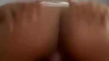 Bubbles Cowgirl Twerking That Ass On Giant Cock. Creamy Pussy
