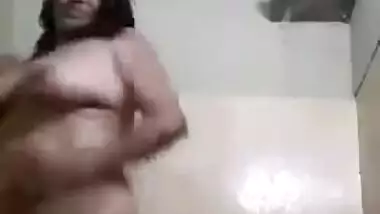 Sexy wife Ramya having a shower