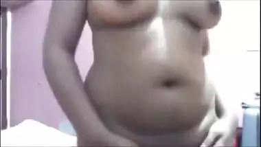 desi preggo parwati with her husband showing swollen belly and milky tits part- 1