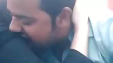 Handsome Desi guy and GF in XXX hijab make out in front of camera