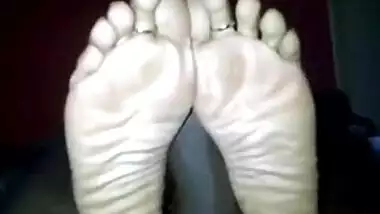 Sexy Indian Gives Footjob Pt. 1