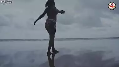 Jhilik Roy in Bikini on Mandarmani Beach