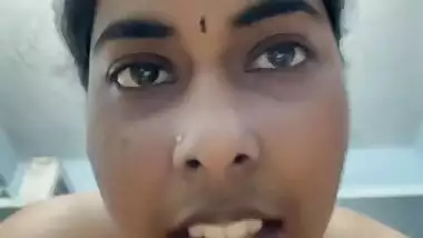 Big boobs Tamil wife riding dick