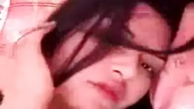Newly married bhabhi showcasing big boobs on cam