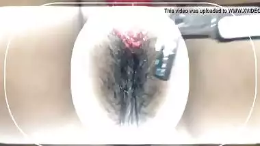 Hot Desi Wife Shaving Pubic Hairs In Pussy On Video Call
