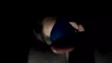 Shy indian bhabhi blind fold blowjob to devar