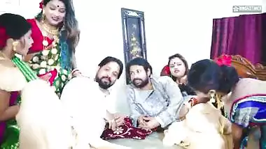 Desi Tharki Indian Jamindar Brothers Share their Four wives at the same Time For Real GangBang ( Hindi Audio )