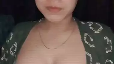 Sexy Bodo girl teasing with boobs show