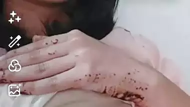 First time topless video making of hot girlfriend