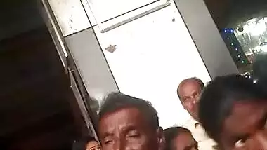 Old groper groping&shing dick into aunty ass in crowd part-1