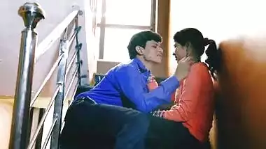 Hot bhabhi sex with another man in stairs