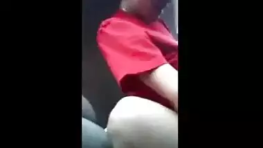 Indian teen outdoor mms with bf in car