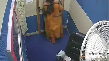 A singer gives a desi blowjob to the man in the audition