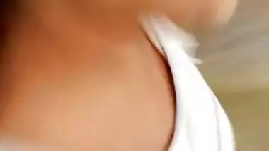 Desi cute girl show her boob in kitchen