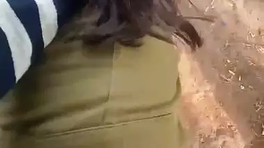 Girlfriend outdoor fucking in Odia sex video