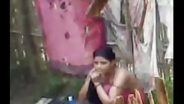 Desi sex movie of South Indian bhabhi romancing with devar during bathroom!