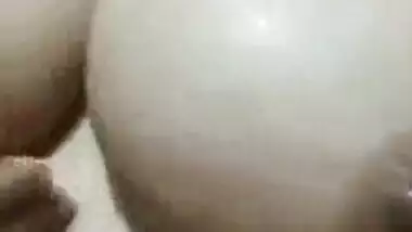 Big Boob Keralite aunty selfie video taken for her secret lover