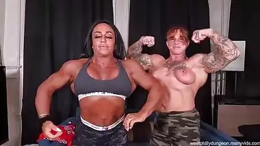 Brooke and Ruby Bodybuilder Threesome