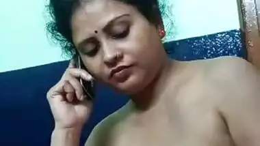 Cheater bhabhi giving handjob to lover while talking on phone clear audio part 1