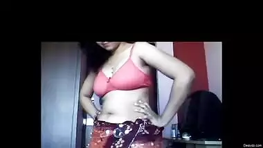 Andhra Vasavi college girl dress change meilky boobs