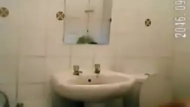 Spy in bathroom