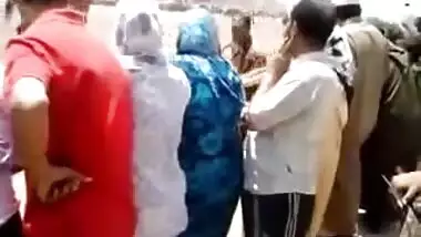 Crazy guy touching dick on the muslim women