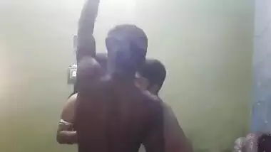 Topless Desi studs dance hoping to involve sexy girl in XXX action