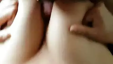sexy nri girl tit wank and cum on her face