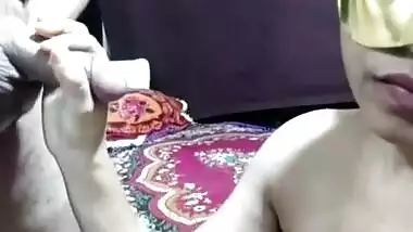 Mature couple live Indian blowjob show video