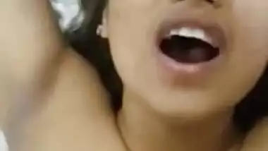 Petite Desi Girlfriend Shouting hard with Pain