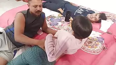 Tireless Desi babe can fuck her brothers in threesome all day long